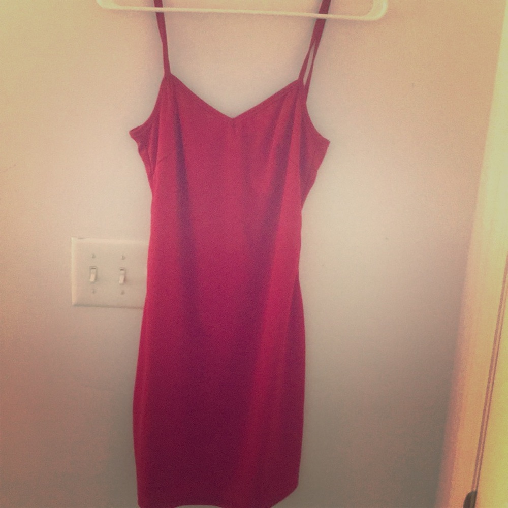 Simple red dress